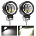 Kawell 2pcs 40w Floodlight Led Fog Light Pods Angel Eye Driving Waterproof Work For Off Road Truck Tractor Boat Atv Utv 4x4 Suv 