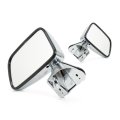 Door Mirror Pair For Toyota Pick Up 1987 1988 And 4runner 1989 Manual Folding Non Heated Chrome Deluxe Type 