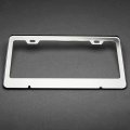 Electric-plating Color Mirror Polished T304 Stainless Steel License Plate Frame Gun Metal With Alumnium Screw Caps And Screwsa