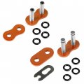 Caltric O-ring Orange Drive Chain Compatible With Yamaha Breeze 125 Yfa1 Yfa-1 1989-1996