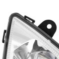 Front Left Full Led Fog Light For 2018 2024 Freightliner Cascadia Driver Side Clear Lens Chrome Housing Replacement A6603653002