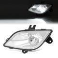 Front Left Full Led Fog Light For 2018 2024 Freightliner Cascadia Driver Side Clear Lens Chrome Housing Replacement A6603653002