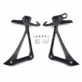 Httmt- Rear Passenger Foot Pegs Footrest Bracket Fit Compatible With Ninja Zx10r 2011-2014 Color Black P N Mt390-048-bk