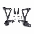 Httmt- Rear Passenger Foot Pegs Footrest Bracket Fit Compatible With Ninja Zx10r 2011-2014 Color Black P N Mt390-048-bk