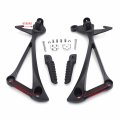 Httmt- Rear Passenger Foot Pegs Footrest Bracket Fit Compatible With Ninja Zx10r 2011-2014 Color Black P N Mt390-048-bk