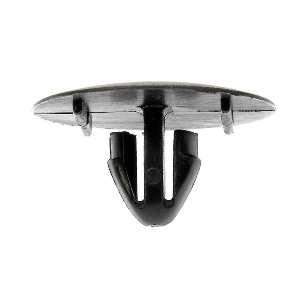 Hood Insulation Pad Clips Plastic Black Circular Retainers 0 35 Hole 1 In Head 2 Pieces Replacement For 9046709050 90467-a0003