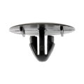 Hood Insulation Pad Clips Plastic Black Circular Retainers 0 35 Hole 1 In Head 2 Pieces Replacement For 9046709050 90467-a0003