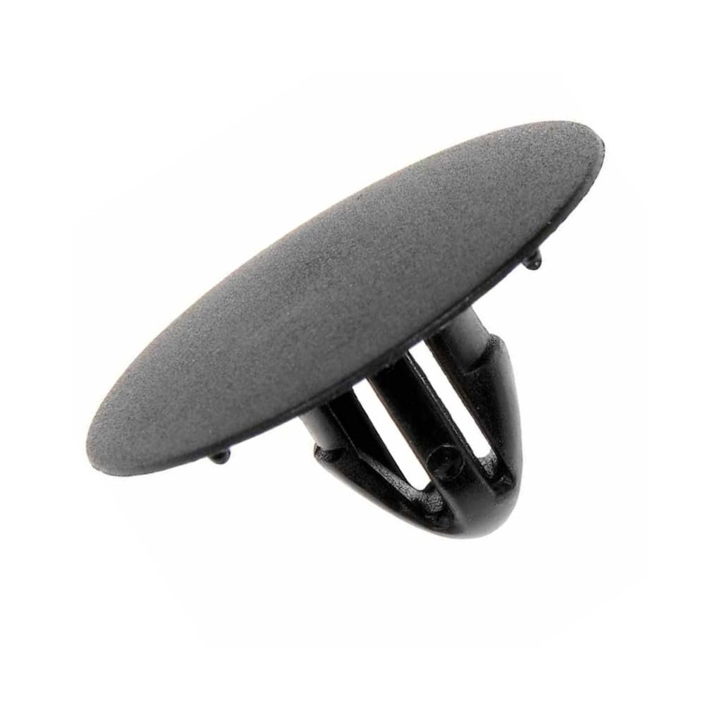 Hood Insulation Pad Clips Plastic Black Circular Retainers 0 35 Hole 1 In Head 2 Pieces Replacement For 9046709050 90467-a0003