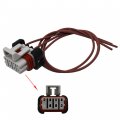 Waltyotur 2 Set Of Truck Headlight Turn Signal Wiring Harness For The Front Left Or Right And Bulb Sockets Replacement