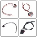 Waltyotur 2 Set Of Truck Headlight Turn Signal Wiring Harness For The Front Left Or Right And Bulb Sockets Replacement