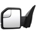 Tow Mirror Driver S Side Suitable For 2015-2020d For F150 Pickup Truck With Power Adjusted Temperature Sensor Black Lhtowing 