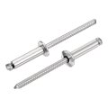 50 Pcs 32 In X 5 8 304 Stainless Steel Dome Head Blind Rivets Open End Type For Sheet Metal Automotive Repairs Furniture And 