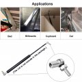 Uxcell Gas Spring End Fitting M8 Female Thread 8mm Round Handle Dia A3 Steel 2pcs