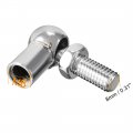 Uxcell Gas Spring End Fitting M8 Female Thread 8mm Round Handle Dia A3 Steel 2pcs