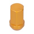 20pcs Wheel Lug Nuts M12x1 5 Thread 1 3in Height 7075- Aluminum Locking Gold
