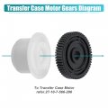 X Autohaux Transfer Case Motor Actuator Gears For Bmw 323i 328i 335d 335i X3 X5 X6 2001-2013 Servomotor Repair Kit Replace
