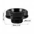 X Autohaux Black Aluminum Alloy Gas Engine Oil Filler Cap Plug Cover For Subaru Impreza Outback Legacy