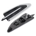 2pcs Front Driver And Passenger Side Fender Ornament For Ford Escape 2017 2018 2019 Gj54-16c216-acw Black Plastic Custom Fit