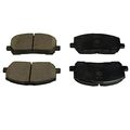 089-1658 Rear Brake Pads For Car Vehicle Specific Fit With Precision Cut Edges And Shims Included