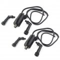 Liru Motorbike 12 Volts 2 Sets Ignition Coil W Wire For Kawasaki Ninja Gpz550 60 750 900 1000 Gtr Kz550 Zg N1000 Zx550 1000
