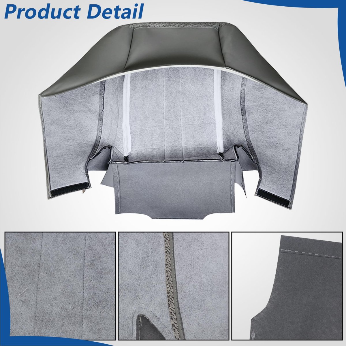 Front Driver Side Bottom Seat Cover Gray Cloth Replacement For Express 1500 2500 3500 2003 2014 Custom Fit Direct