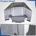 Front Driver Side Bottom Seat Cover Gray Cloth Replacement For Express 1500 2500 3500 2003 2014 Custom Fit Direct