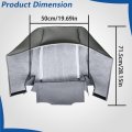 Front Driver Side Bottom Seat Cover Gray Cloth Replacement For Express 1500 2500 3500 2003 2014 Custom Fit Direct