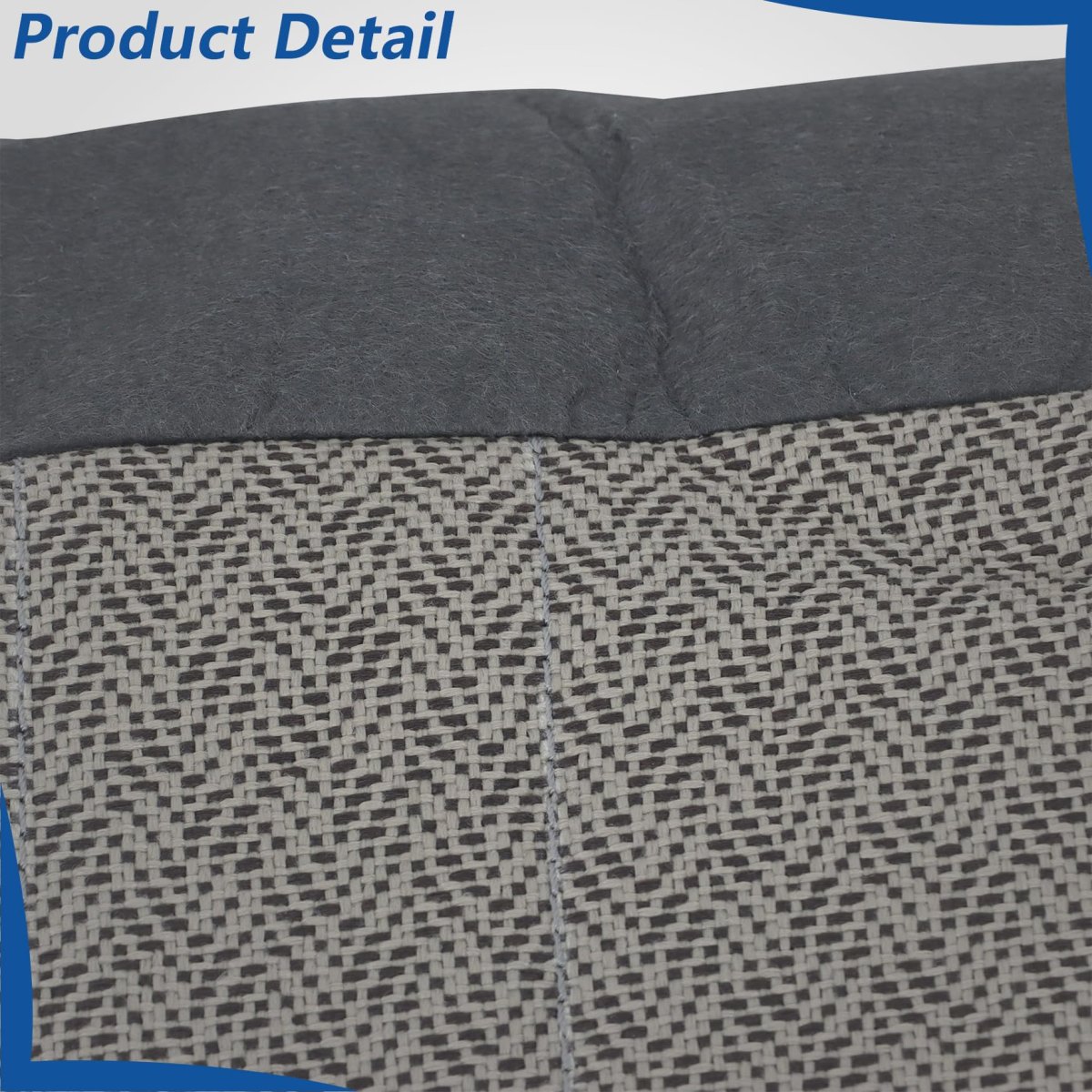 Front Driver Side Bottom Seat Cover Gray Cloth Replacement For Express 1500 2500 3500 2003 2014 Custom Fit Direct
