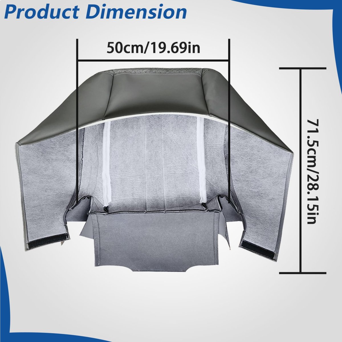 Front Driver Side Bottom Seat Cover Gray Cloth Replacement For Express 1500 2500 3500 2003 2014 Custom Fit Direct