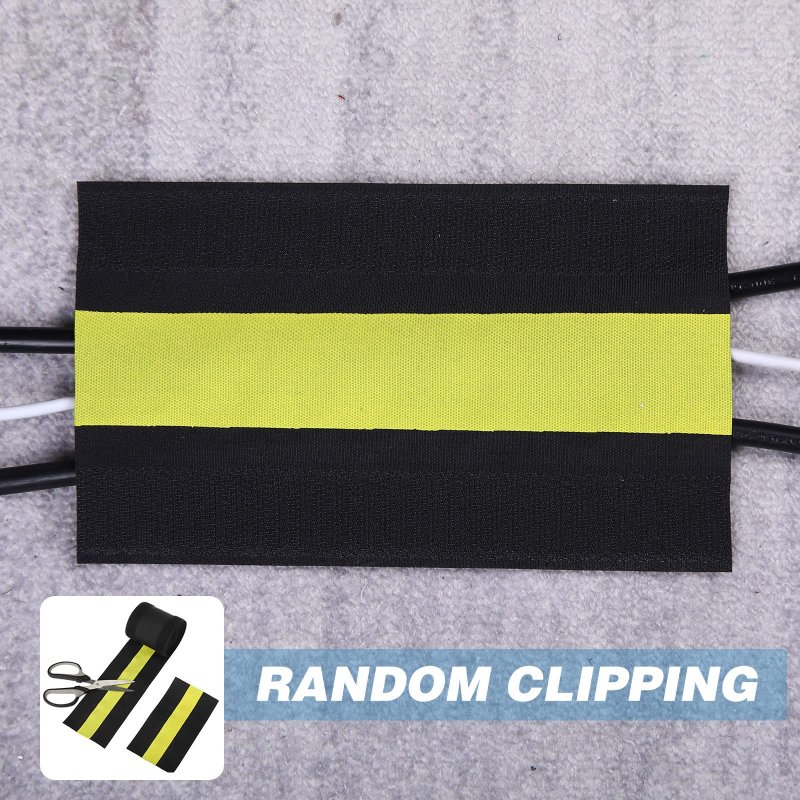 Cable Grip Floor Cover Cords Protector Management Only For Commercial Office Carpet Black And Yellow 39 37 Ft