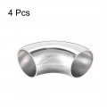 Uxcell Stainless Steel 304 Pipe Fitting Long Radius 90 Degree Elbow Butt-weld 1-1 4-inch Od 1 5mm Thick Size 4pcs