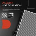 A-premium Engine Coolant Radiator With Transmission Oil Cooler Compatible Subaru Outback 2005-2009 Forester Impreza Legacy
