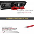 Vipmotoz Sequential Full Led Front Chrome Side Marker Lights Compatible With 2003-2007 Infiniti G35 2-door Coupe Housing Clear