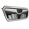 Kuafu Front Grille Grill Compatible With 2019-2021 Subaru Forester Replacement For 91121sj100 91121sj000 Chrome Bumper Upper