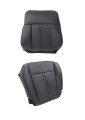 Secos Front Driver Bottom Top Perforated Leather Seat Cover Black For Lincoln Navigator 2015 2016 2017 