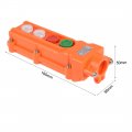 Uxcell Hoist Crane Pendant Control Station Push Button Switch Up Down On Off Orange 1pcs