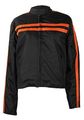 Womens Black And Orange Textile Motorcycle Jacket Size Xl X-large 