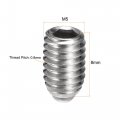 Uxcell Ball Point Set Screws M5 X 8mm 304 Stainless Steel Metric Spring Hex Socket Screw 20pcs
