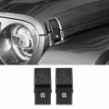 Cherocar Locking Hood Latches Catch Kit Aluminum Alloy Locks For 2007-2018 Jeep Wrangler Jk Jku 2018-2022 Jl Jlu 2020-2022