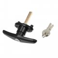 Hihaha Truck Cap Locking T-handles For Pickup Camper Shell Lock With 2 Keys Tops Blind Mount T-handle Most Brands Of Caps 