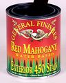 General Finishes Water Based Exterior 450 Stain Red Mahogany Quart 