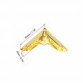 Uxcell Metal Book Corner Protectors Edge Cover Guard 30 X 6mm Gold Tone 50pcs