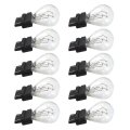 Xspeedonline 10pcs Incandescent 3157 Clear White Tail Lamp Turn Signal Parking Reverse Bulb Replace 3057 3155 3357 3547 4157 
