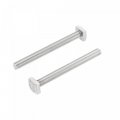 Square Head Bolt 2pcs M8x80mm Fully Thread 304 Stainless Steel Grade C Machine Screws 