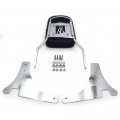 Httmt Mt136-f Motorcycle Chrome Flame Fire Backrest Sissy Bar With Leather Pad Compatible 1996-2005 Kawasak Vulcan 800 Classic