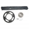 Universal 420 Chain Sprocket Kit 155mm 37t Front 17t Rear For 50cc To 125cc Dirt Mini Bikes Atv Go Kart