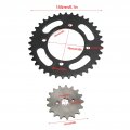 Universal 420 Chain Sprocket Kit 155mm 37t Front 17t Rear For 50cc To 125cc Dirt Mini Bikes Atv Go Kart