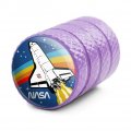 Nasa Logo Over Space Shuttle With Rainbow Tire Rim Wheel Aluminum Valve Stem Caps