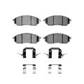 Front Disc Brake Pads For Infiniti Q40 2015 Ceramic Friction 6 19 In Pad Length Includes Clips Hardware And Shims Low Dust 