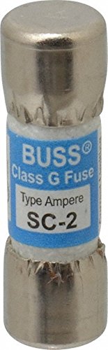 Bussmann Sc-2 Bp Sc-2 Sc2 Sc-2bc 2 Amp 2a Time-delay Class G Melamine Tube 600v Ul Listed